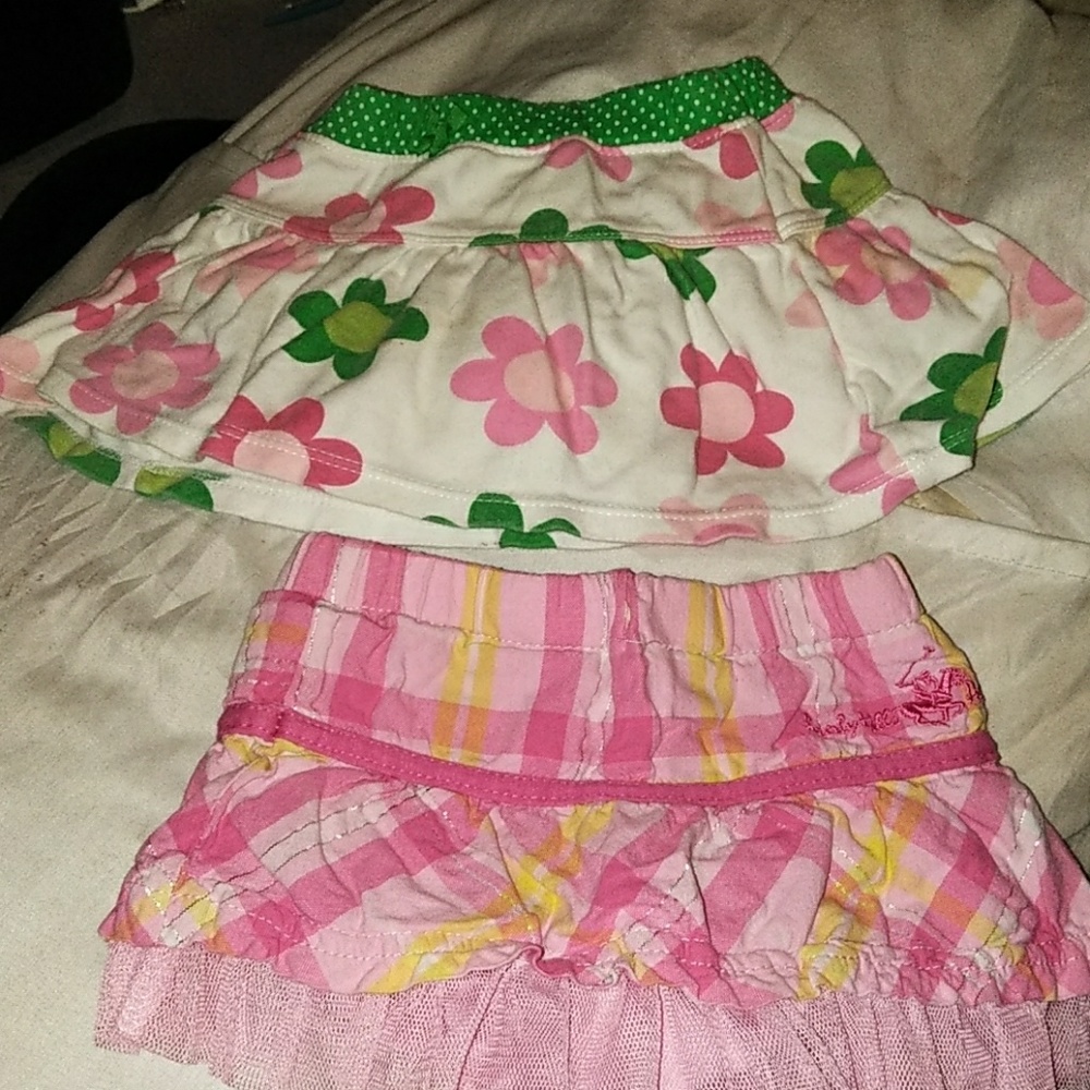 Pair of infant skirts